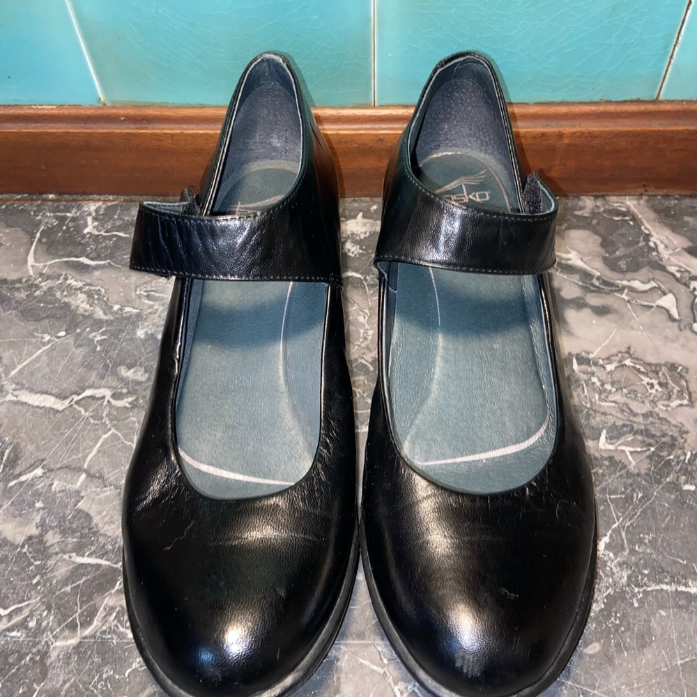 Dansko Black Mary Jane Heels